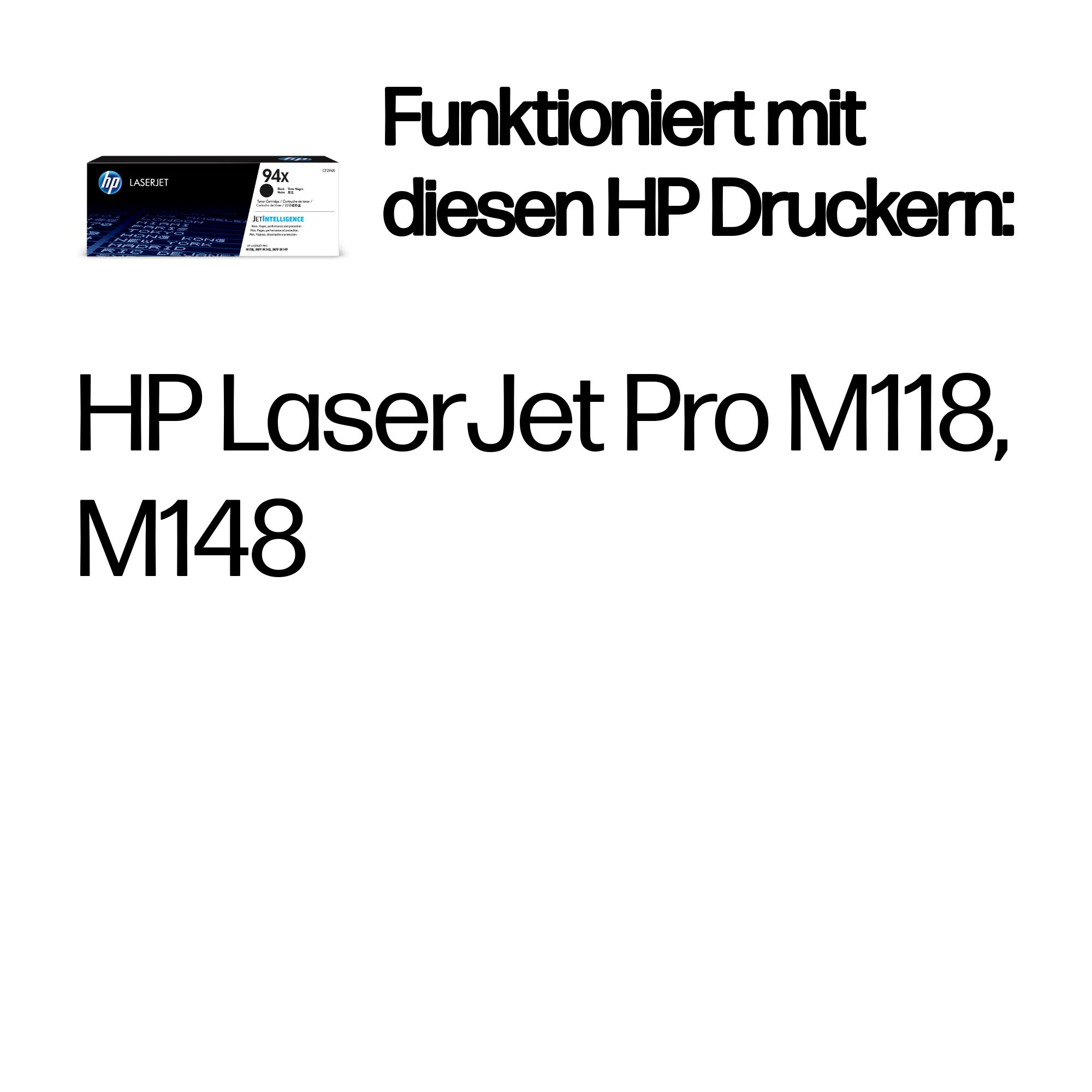 HP 94X Schwarz Tonerkartusche