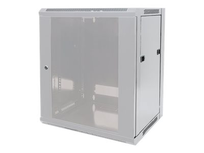 INTELLINET 48,3cm Wandverteiler 9 HE 600mm tief 19Zoll HxBxT 500 x 570 x 600 mm unmontiert grau