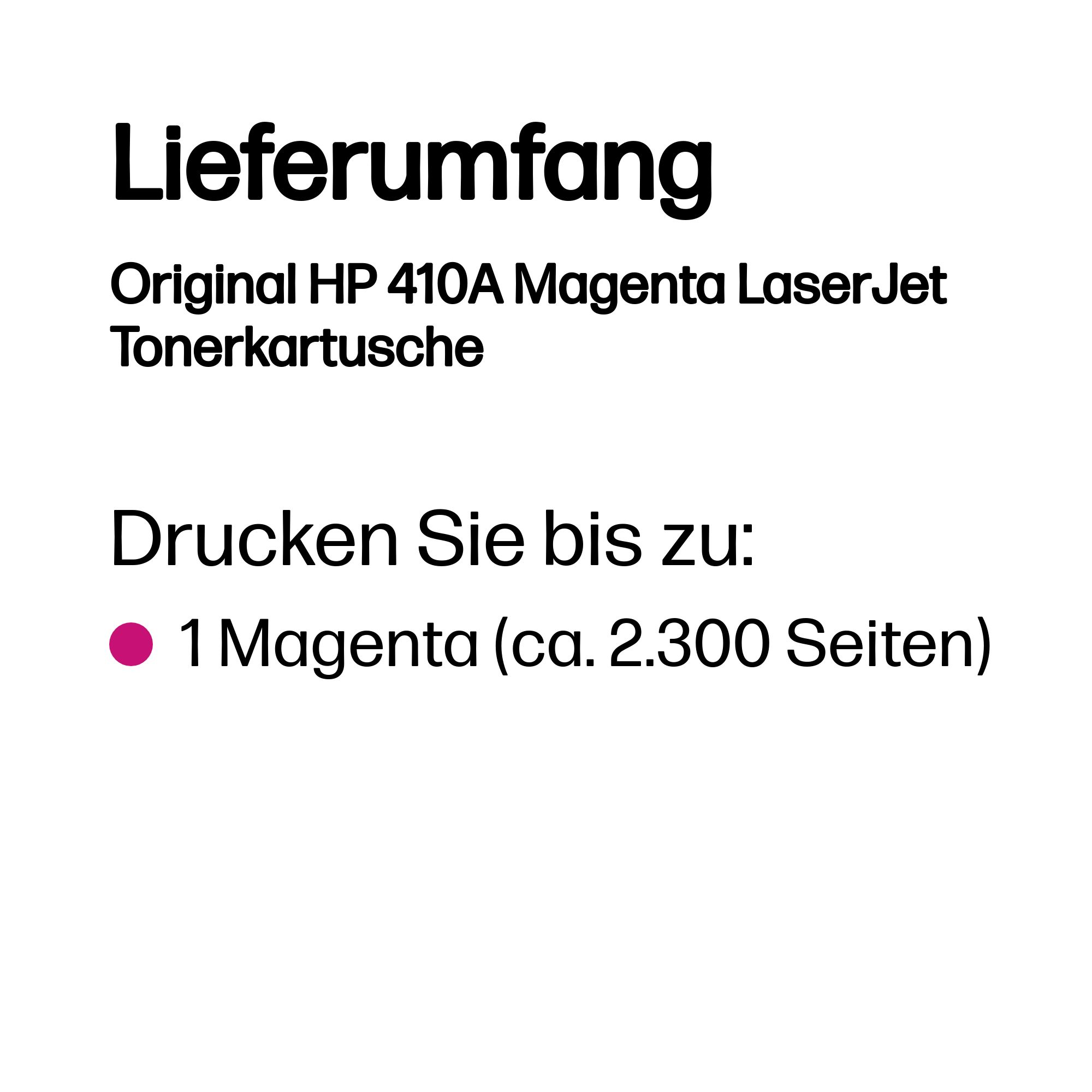 HP 410A CF413A magenta Tonerkartusche