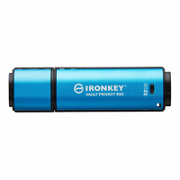 KINGSTON 32GB USB-C IronKey Vault Privacy 50C AES-256 Encrypted FIPS 197