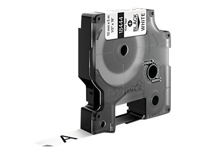 18444 DYMO ID1 12mm SCHWARZ-WEISS
