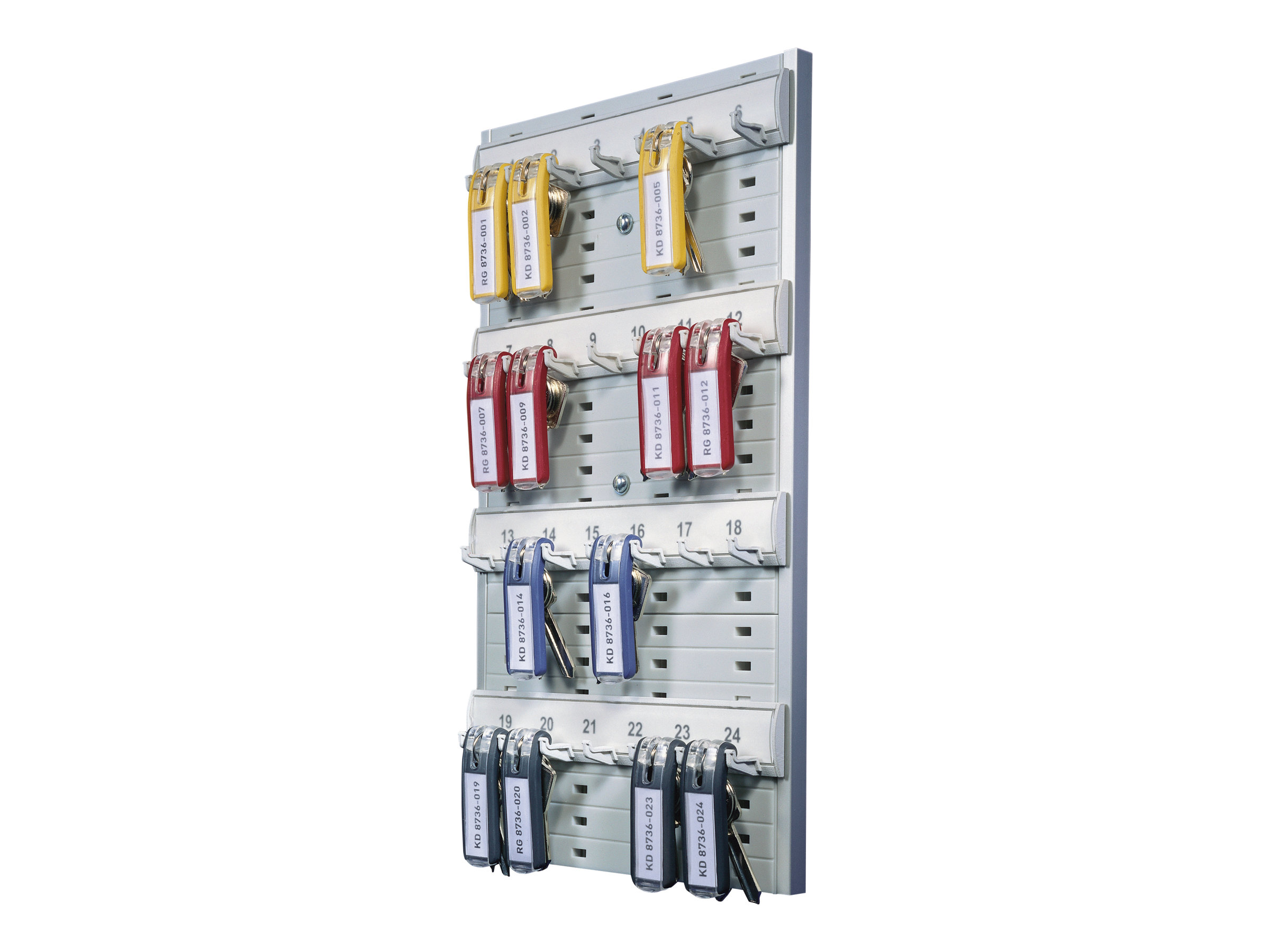 DURABLE Schluesselbrett grau mit 24 Haken DURABLE Schluesselbrett grau mit 24 Haken
