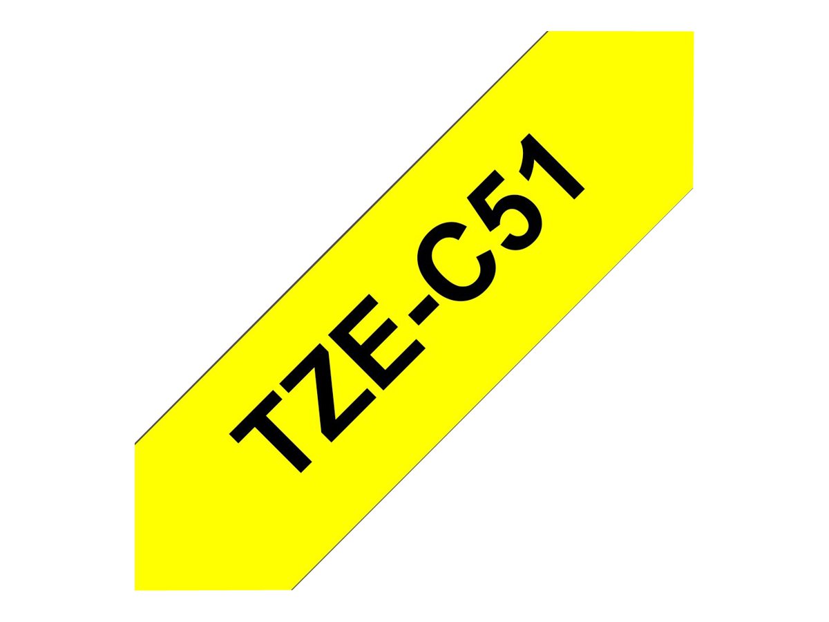 TZEC51 BROTHER PT Schriftband 24mm gelb TZEC51 BROTHER PT Schriftband 24mm gelb