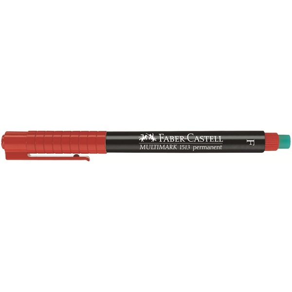 10 FABER-CASTELL MULTIMARK 1513 Folienstifte rot 0,6 mm permanent