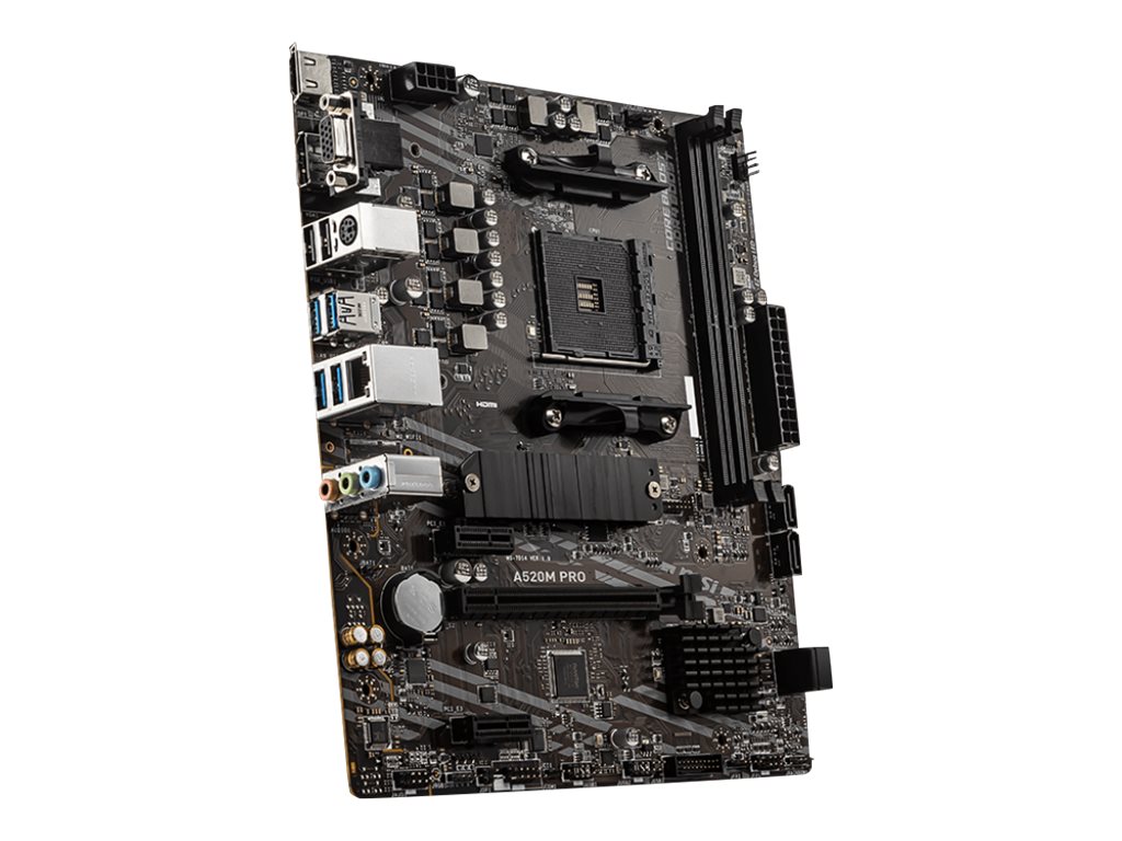 MSI A520M PRO AMD SOCKET AM4 DDR4 micro ATX