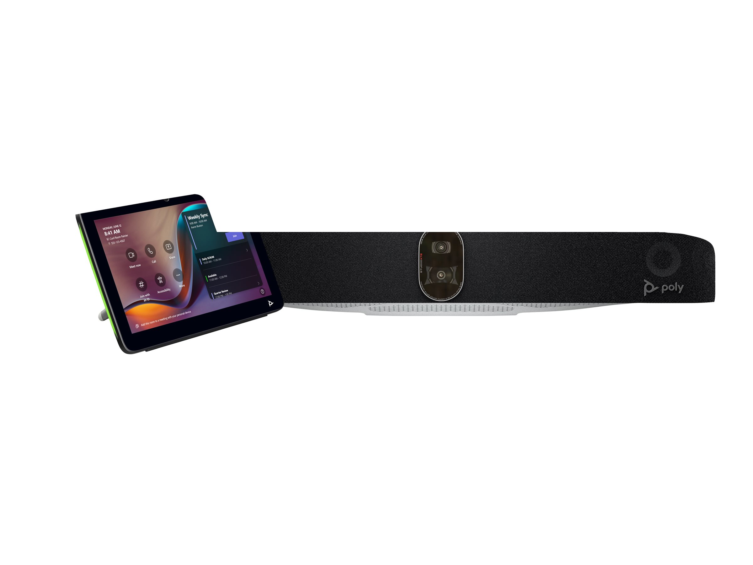 HP Poly Studio X72 All-In-One Video Bar with TC10 Controller Kit HP Poly Studio X72 All-In-One Video Bar with TC10 Controller Kit