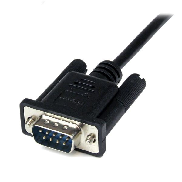 STARTECHCOM 2m Black DB9 RS232 Serial Null Modem Cable FM