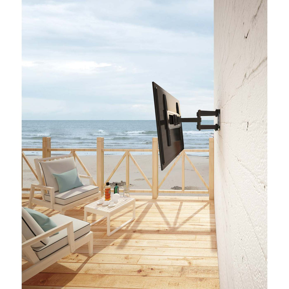 Manhattan Outdoor TV-Wandhalterung Full Motion 37‑86 Zoll 50 kg Schwarz