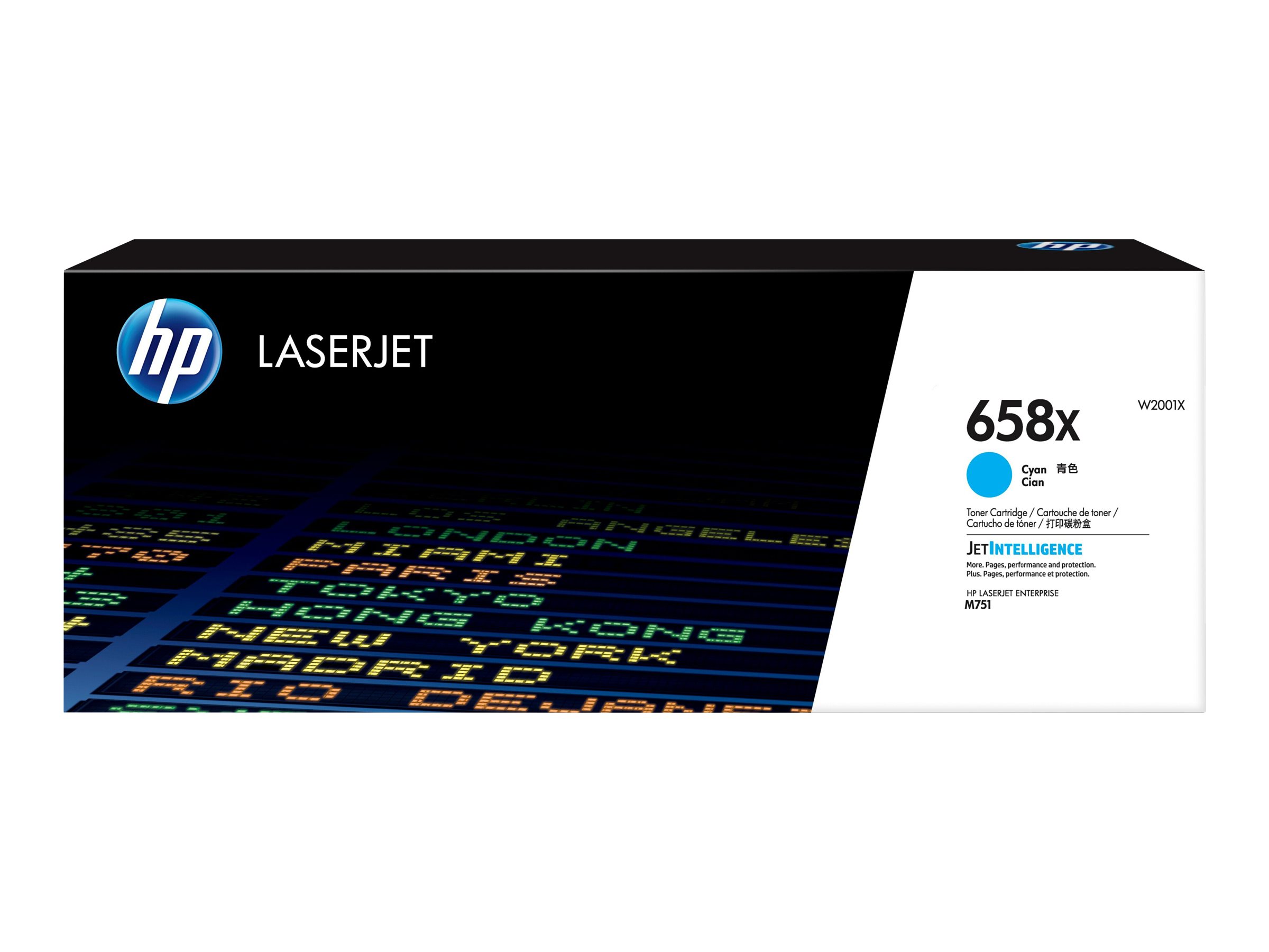 HP 658X Cyan LaserJet Toner Cartridge HP 658X Cyan LaserJet Toner Cartridge