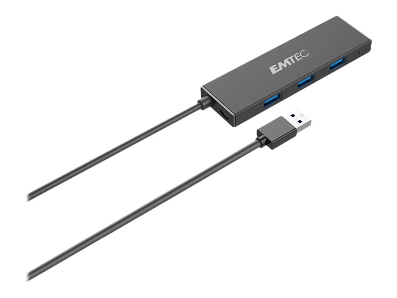 EMTEC USB-Hub T620A Type-A Classic 4-fach schwarz EMTEC USB-Hub T620A Type-A Classic 4-fach schwarz