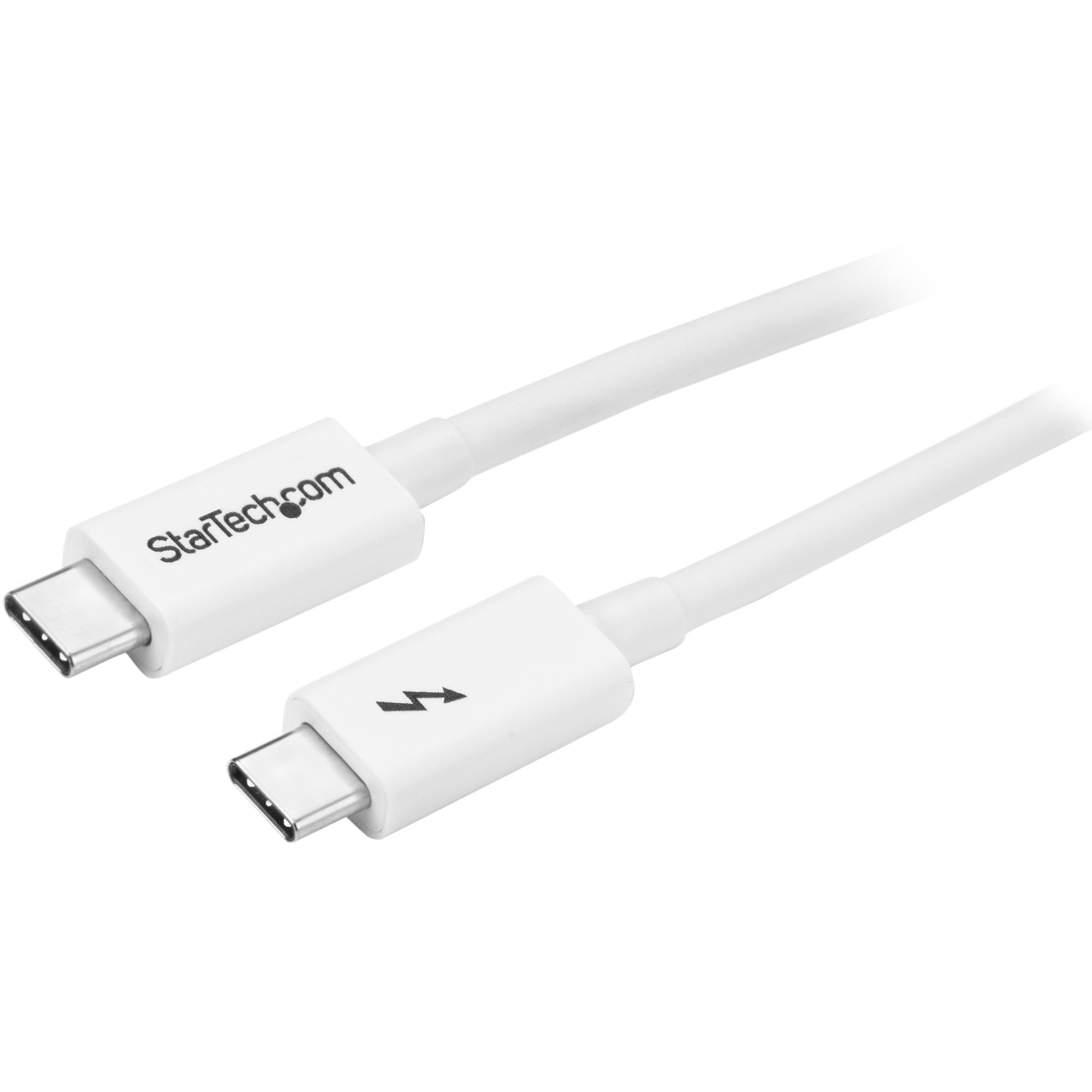 STARTECHCOM Thunderbolt 3 Cable 20Gbps 1m White Thunderbolt USB and DisplayPort Compatible