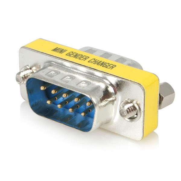 STARTECHCOM Slimline Serial DB9 Gender Changer MM