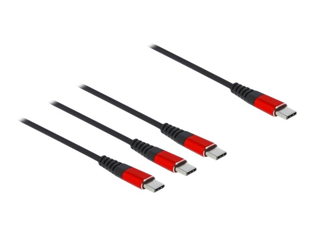 Delock USB Ladekabel 3 in 1 USB Type-C zu 3 x USB Type-C 1 m Delock USB Ladekabel 3 in 1 USB Type-C zu 3 x USB Type-C 1 m