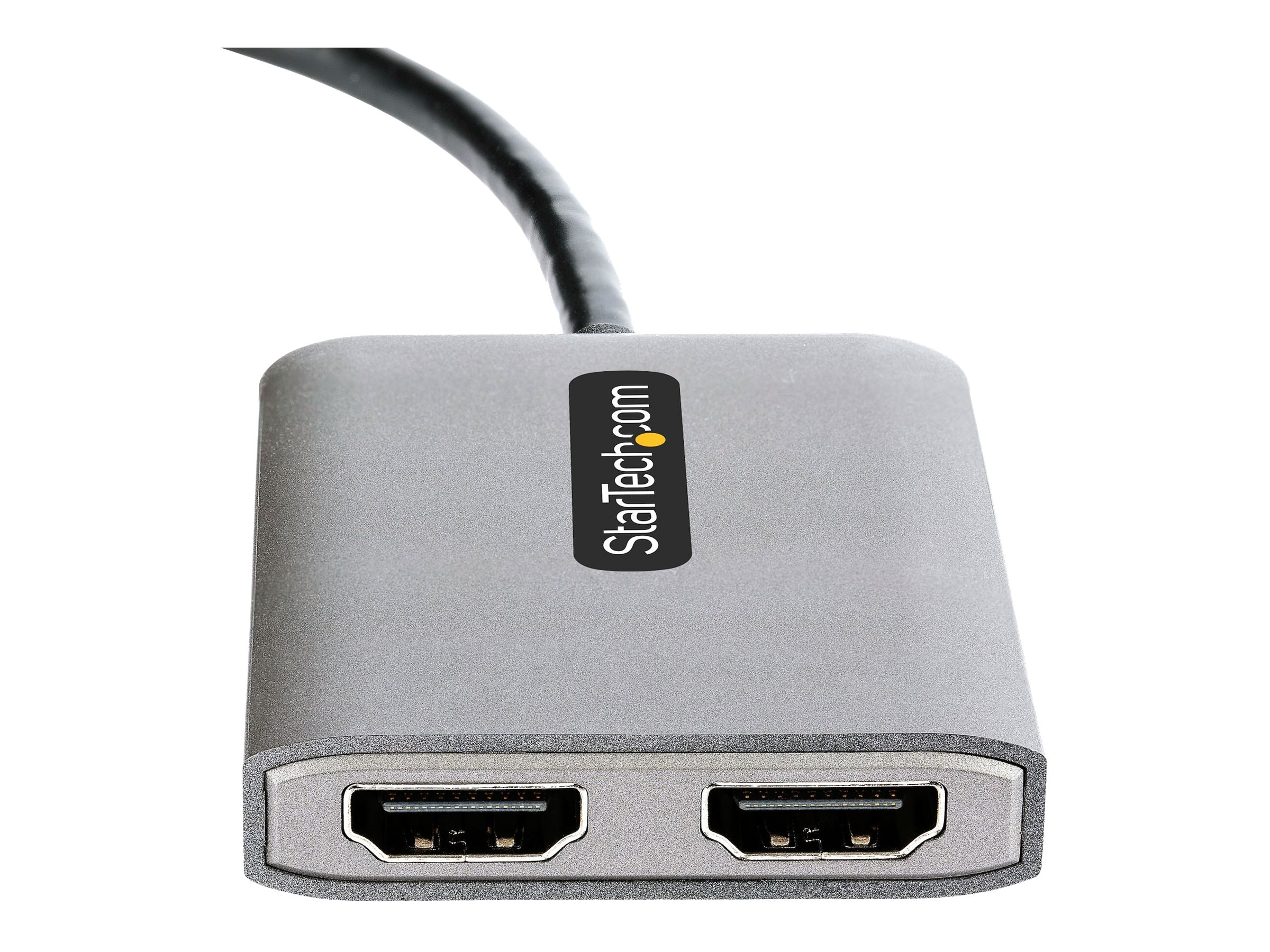 STARTECH.COM Displayport MST Hub auf Dual HDMI 4K 60Hz - DP 1.4 Multi Monitor Adapter/Multi Stream Transport Hub - 30cm Kabel STARTECH.COM Displayport MST Hub auf Dual HDMI 4K 60Hz - DP 1.4 Multi Monitor Adapter/Multi Stream Transport Hub - 30cm Kabel