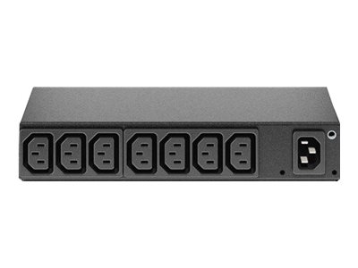 APC Basic Rack PDU AP6015A Rack AC 100120200208230240V input IEC 60320 C14 output connectors 8 power IEC 60320 C13 1U BK