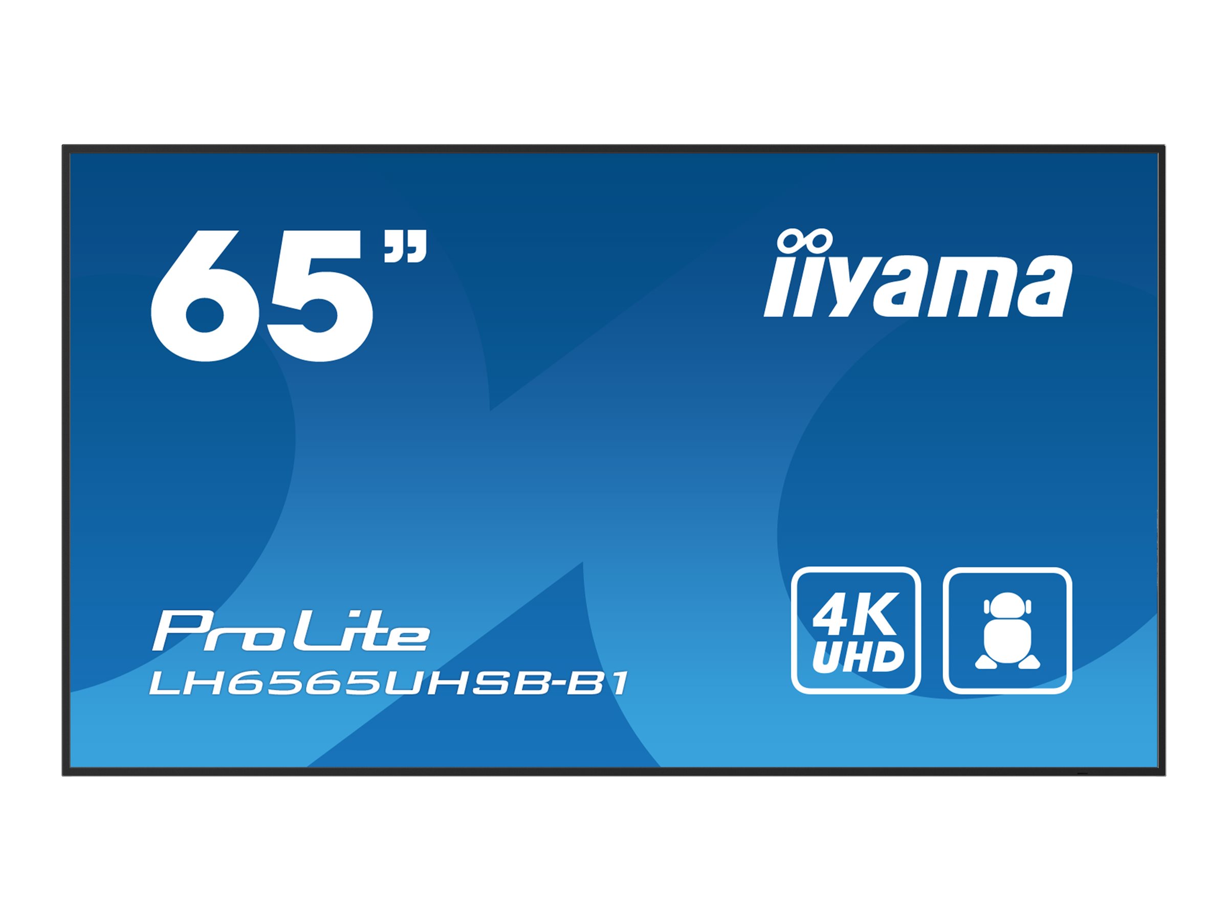 IIYAMA LH6565UHSB-B1 165,1cm 65Zoll 3840x2160 UHD VA panel 800cd/m2 1200:1 Static Contrast 8ms Landscape or Portrait mode