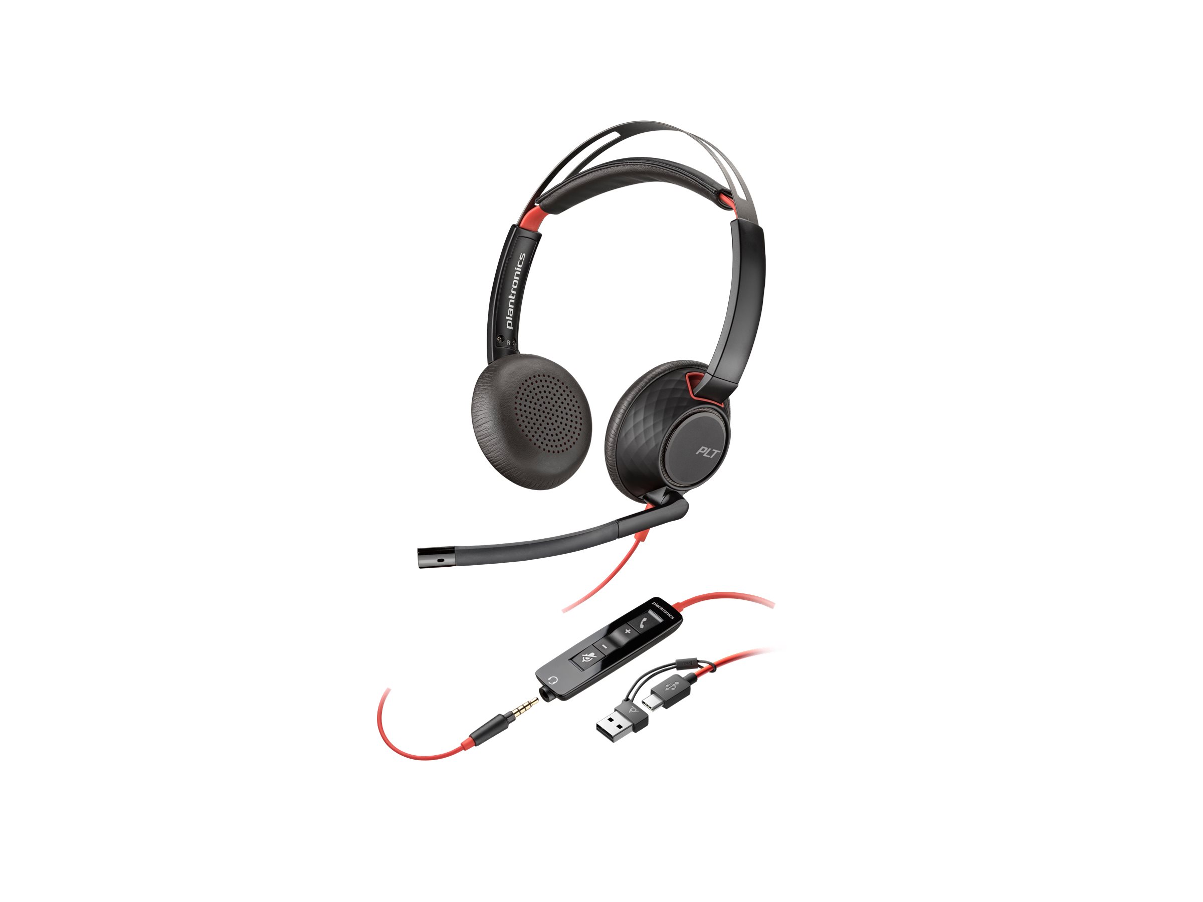 HP Poly Blackwire C5220 USB-C/A und 3.5mm Klinken Anschluss HP Poly Blackwire C5220 USB-C/A und 3.5mm Klinken Anschluss