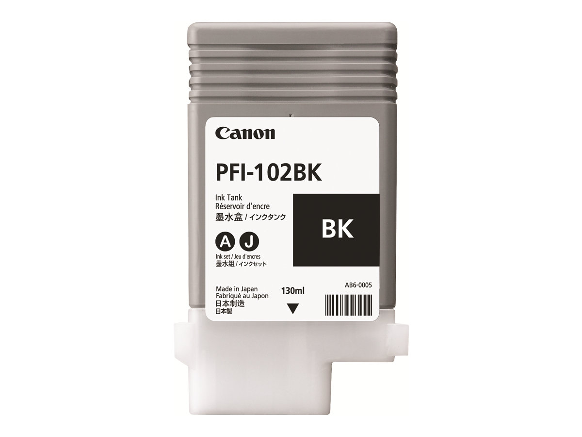 CANON PFI-102BK Farbpatrone schwarz Standardkapazität 130ml 1er-Pack