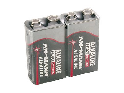 2 ANSMANN Batterien Red Alkaline E-Block 9,0 V 2 ANSMANN Batterien Red Alkaline E-Block 9,0 V