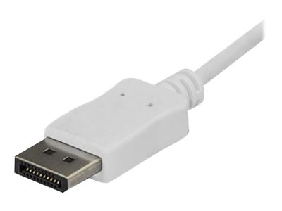 StarTech.com USB-C auf DisplayPort Adapter Kabel - 1,8 m - Thunderbolt 3 kompatibel - Weiß - 4K 60Hz - CDP2DPMM6W - externer Videoadapter - STM32F072CBU6 - weiß