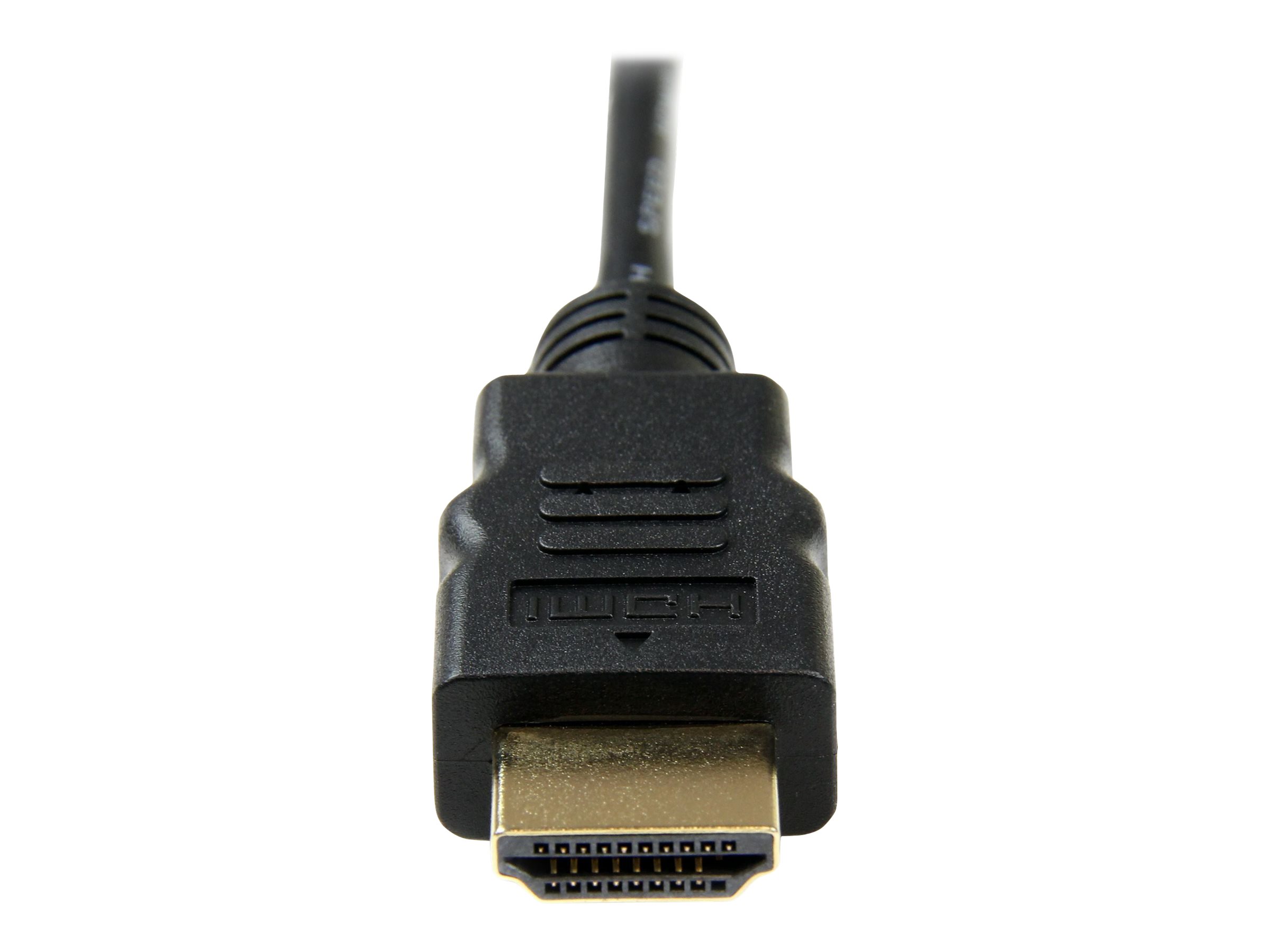 STARTECHCOM 05m High Speed HDMI Cable with Ethernet HDMI to HDMI Micro MM