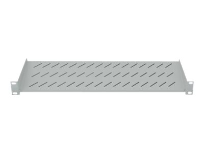 INTELLINET 48,3cm 19Zoll Fachboden Frontmontage 1 HE Montage an den beiden vorderen Profilschienen 150 mm Tiefe grau