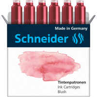 Schneider Tintenpatronen fuer Fueller Pastell Blush, 6 St