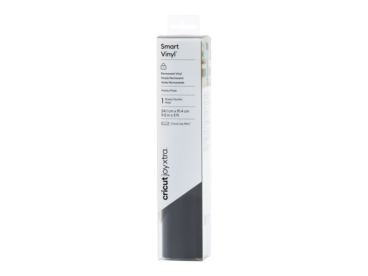 cricutâ„¢ Joy Xtra Smart Vinyl Vinylfolie permanent schwarz 24,1 x 91,4 cm, 1 Rolle cricutâ„¢ Joy Xtra Smart Vinyl Vinylfolie permanent schwarz 24,1 x 91,4 cm, 1 Rolle