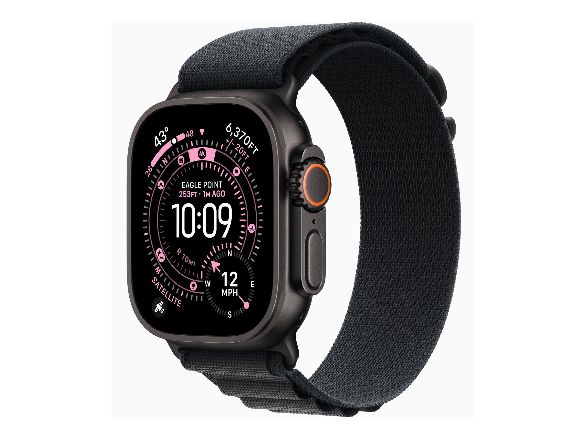APPLE Watch Ultra 3 GPS Cellular 49mm Black Titanium Case with Black Alpine Loop Small