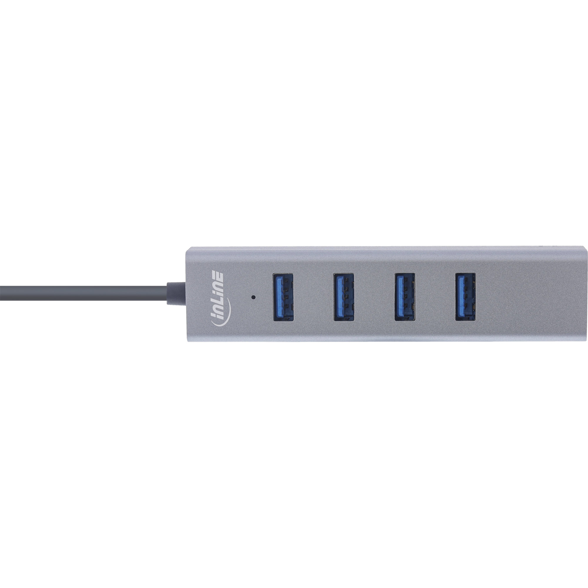 INLINE USB 32 TypC Multi Hub 4x USBA 5Gbs OTG Metallgehaeuse
