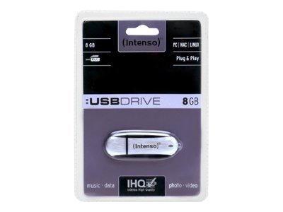 Intenso USB-Stick Business Line schwarz, rot 8 GB