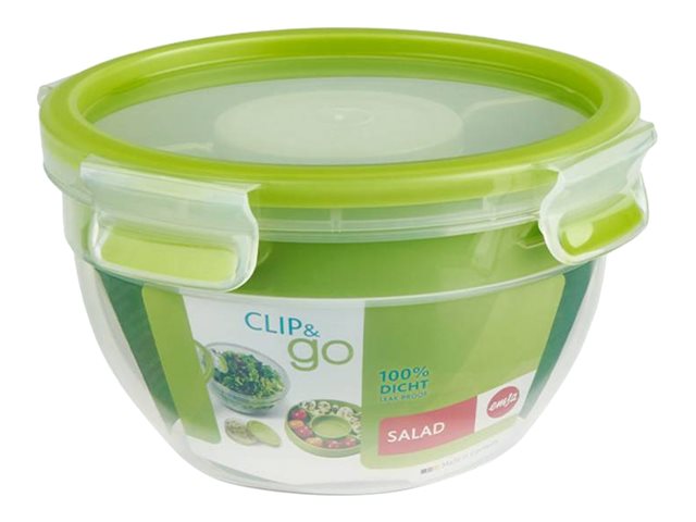 emsa Frischhaltedose CLIP GO 9,5 cm hoch transparent 1,0 l, 1 St