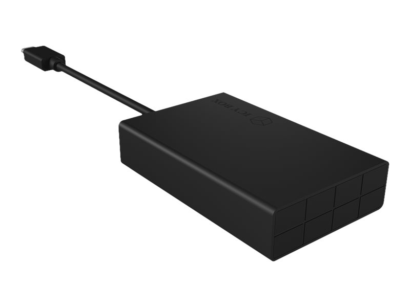 ICY BOX IB-CR401-C3 Externer Multi-Kartenleser mit USB 3.0 Type-C Anschluss 1x CF 1x SD 4.0 1x microSD 4.0