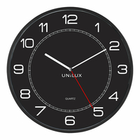 unilux Wanduhr Mega schwarz Kunststoff, Ø 57,5 cm unilux Wanduhr Mega schwarz Kunststoff, Ø 57,5 cm