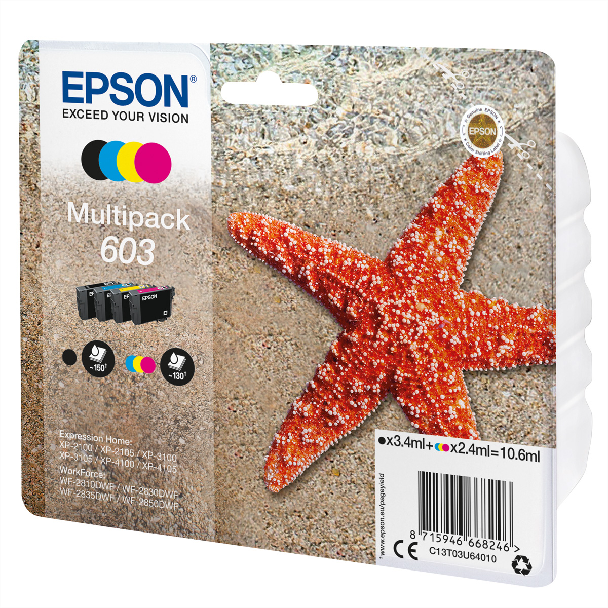 EPSON 1LB Multipack 4-colours 603 Ink EPSON 1LB Multipack 4-colours 603 Ink