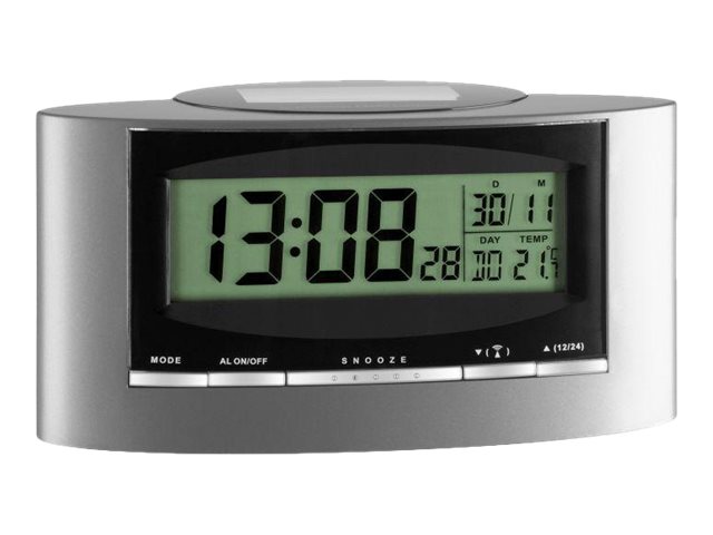 TFA® digitaler Funkwecker 98.1071 silber Kunststoff TFA® digitaler Funkwecker 98.1071 silber Kunststoff
