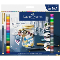 FABER-CASTELL Lackmarker farbsortiert 1,5 mm, 30 St. FABER-CASTELL Lackmarker farbsortiert 1,5 mm, 30 St.
