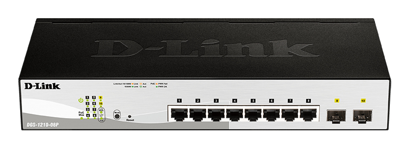 D-Link DGS-1210-08P 8-Port Gigabit PoE Switch