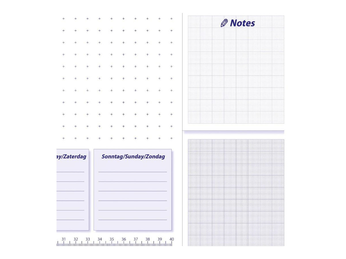 SIGEL Schreibtischunterlage Lilac weiss/lila Papier 59,5 x 41,0 cm, 30 Blatt