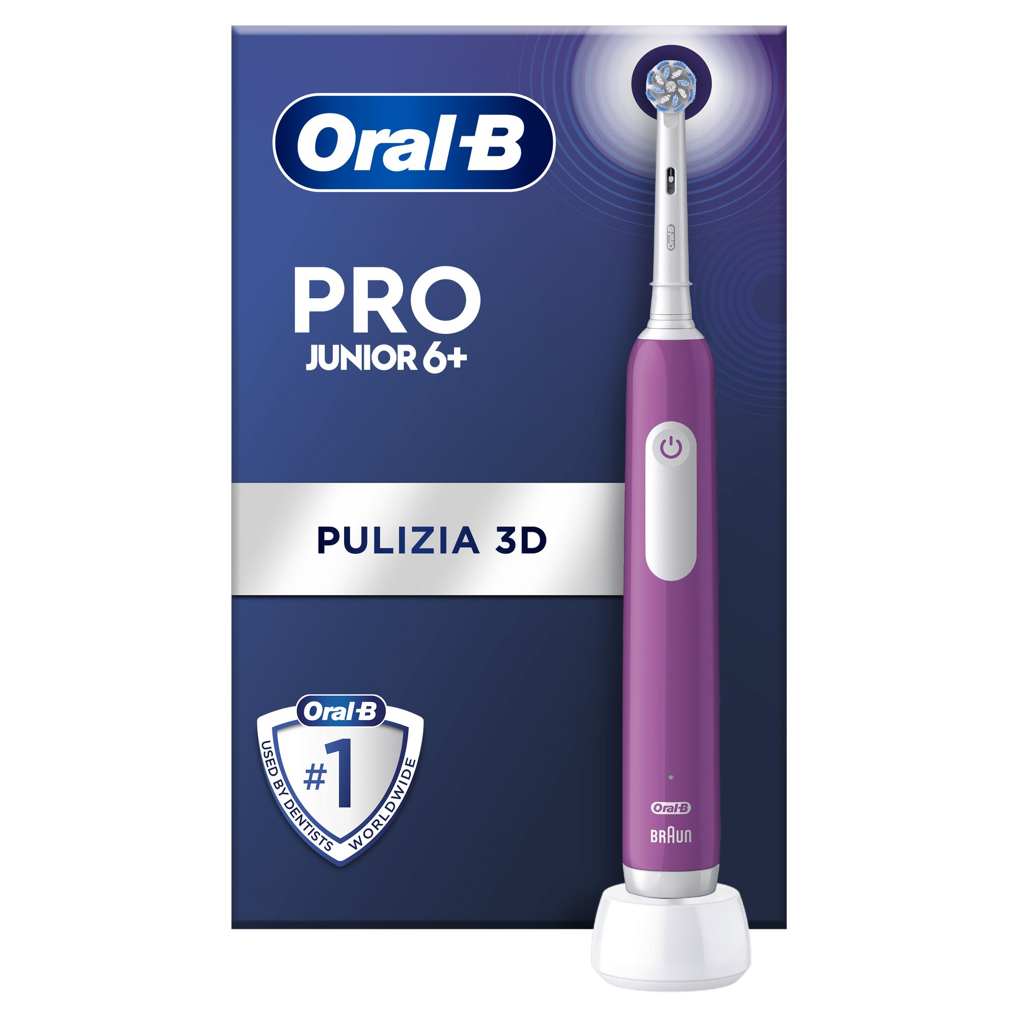 OralB Pro Junior 6 Zahnbürste violett