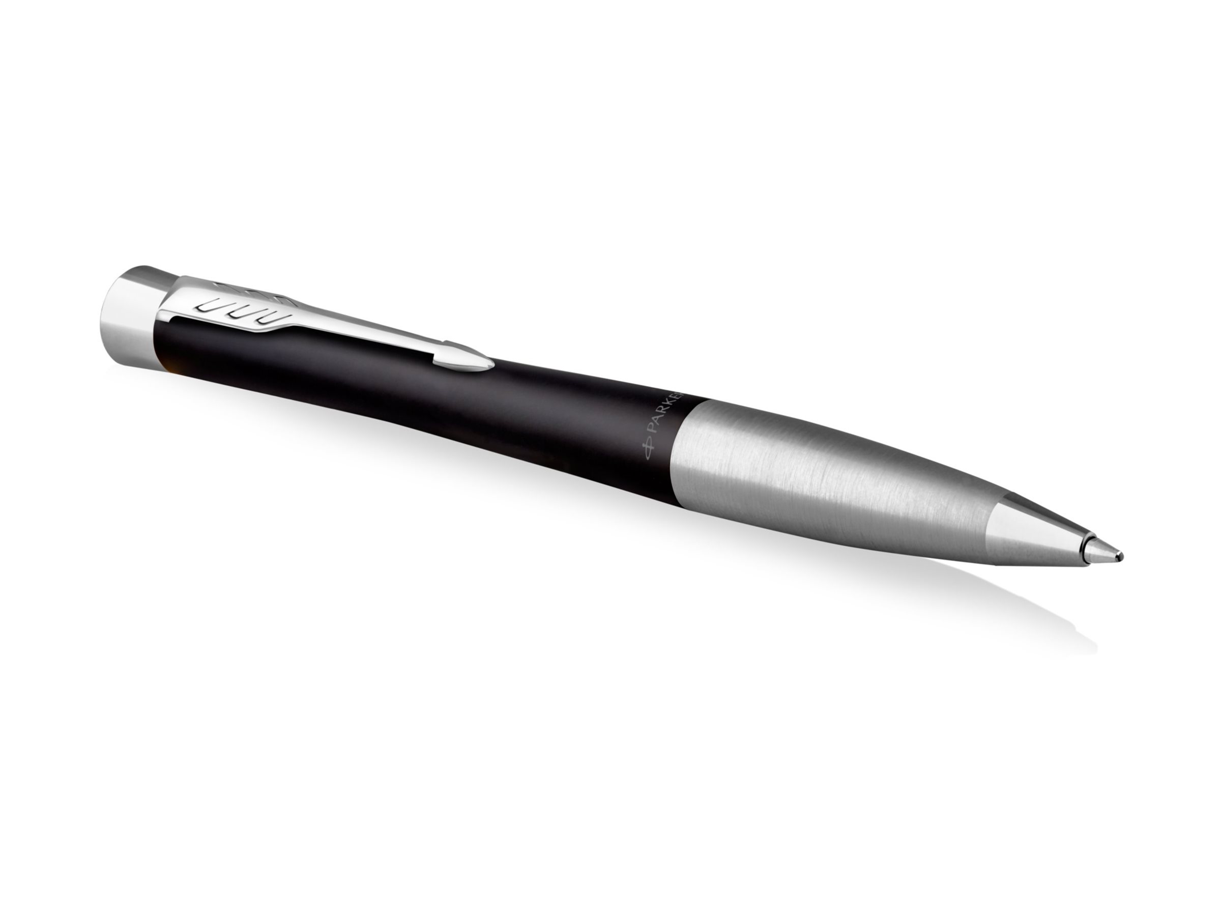 PARKER Kugelschreiber schwarz/silber, Schreibfarbe: blau, 1 St.