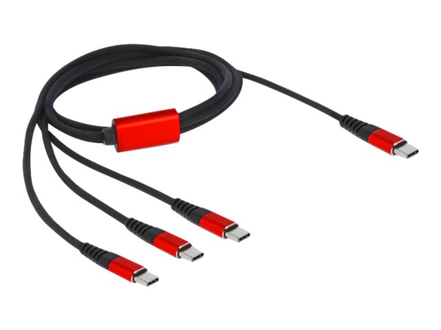Delock USB Ladekabel 3 in 1 USB Type-C zu 3 x USB Type-C 1 m Delock USB Ladekabel 3 in 1 USB Type-C zu 3 x USB Type-C 1 m