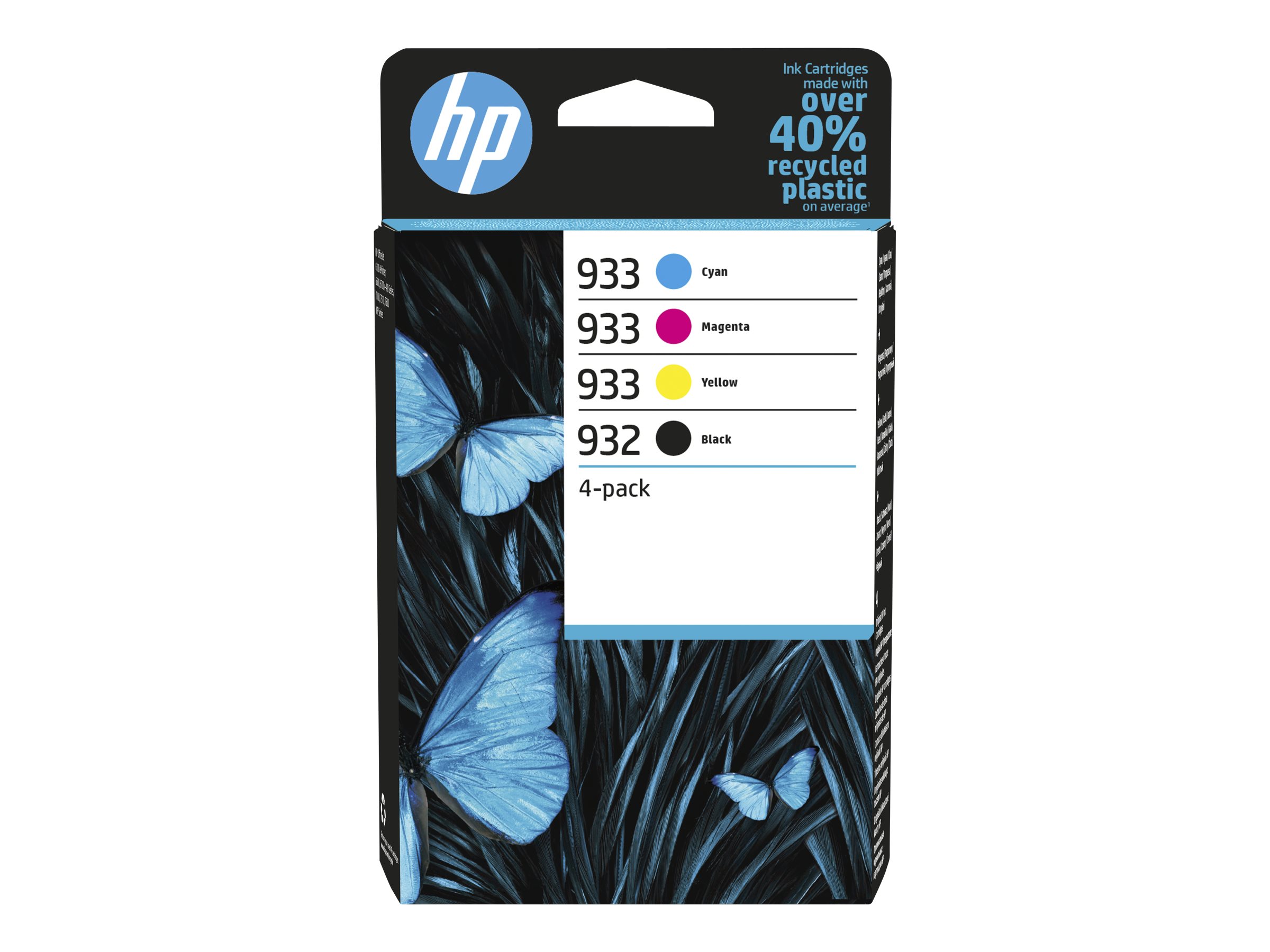HP 932 Black 933 CMY Original Ink Cartridge 4-Pack HP 932 Black 933 CMY Original Ink Cartridge 4-Pack