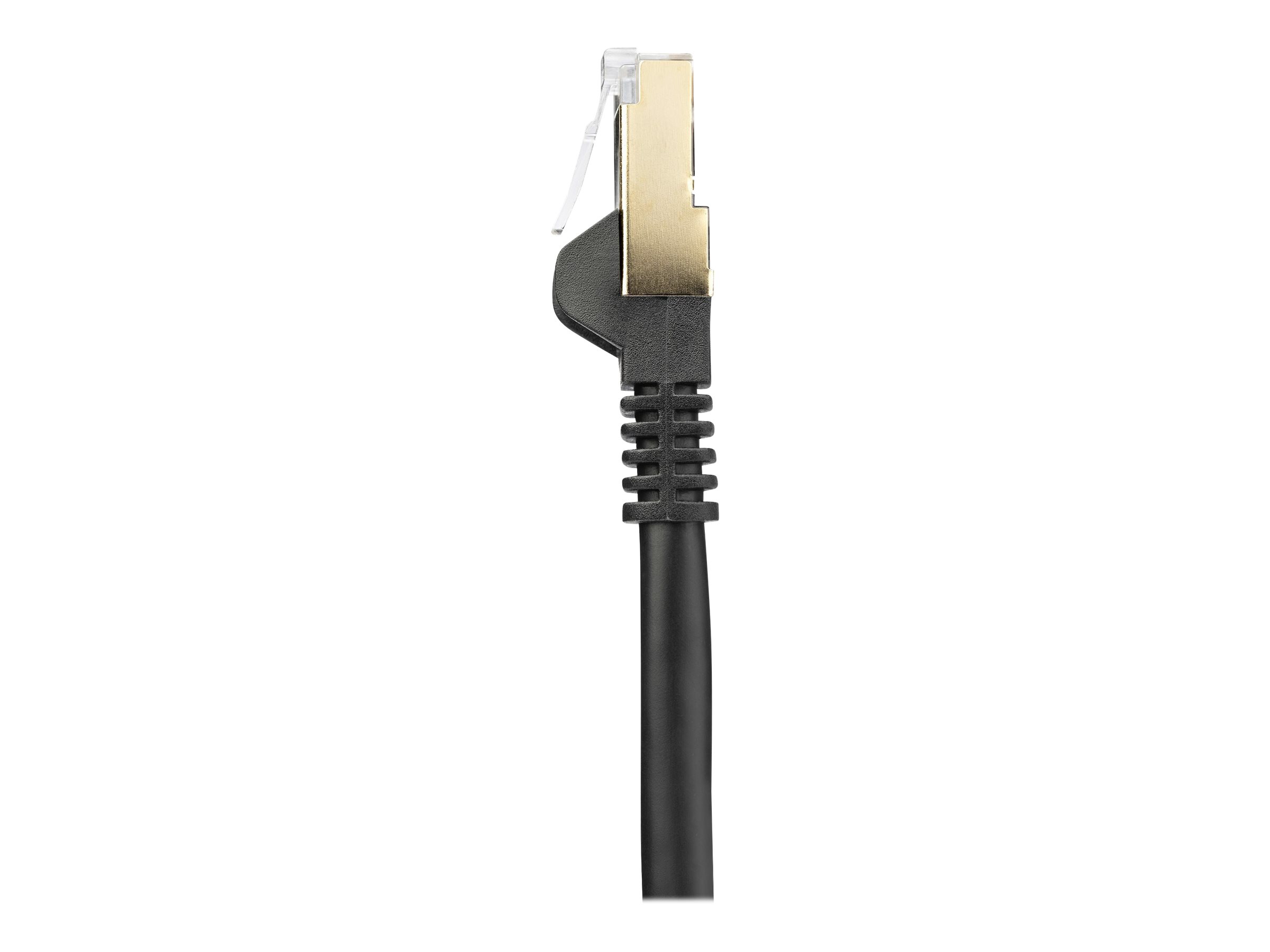 STARTECH.COM 10m CAT6a-Ethernet-Kabel - Schwarz - RJ45-Ethernet-Kabel - Snagless - STP-Kabel - Kupfer - 10-Gbit Netzwerkkabel