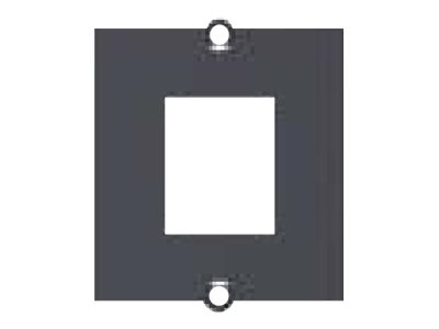 BACHMANN Custom Modul Rahmen 1x Keystone mit Metallhalterung schwarz