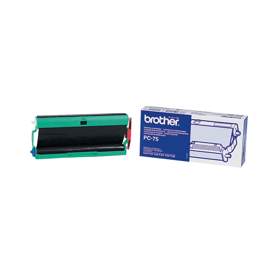 brother PC75 schwarz ThermoDruckfolie, 1 Rolle