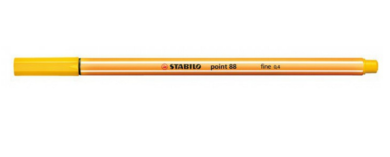 STABILO point 88 Fineliner gelb 0,4 mm, 1 St.