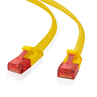 helos ultra flaches Patchkabel U/UTP Cat 6 gelb 20,0m