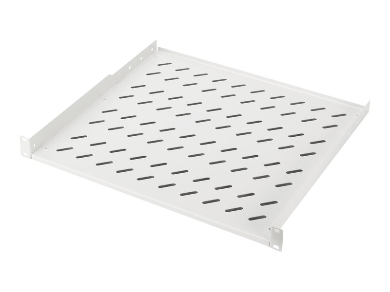 DIGITUS Fachboden 48,3cm 19Zoll fuer Netzwerkschrank RAL7035 grau 483x400x44mm incl. Befestigungsmaterial