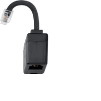 Hager Adapter EHZ001A RJ12 Buchse auf RJ10 Stecker Hager Adapter EHZ001A RJ12 Buchse auf RJ10 Stecker